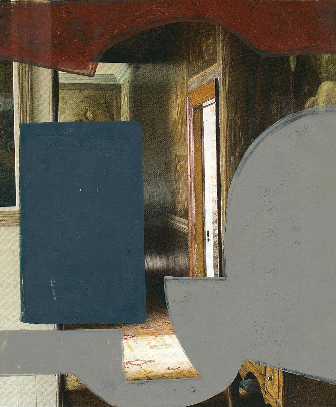 Interiors - Passage, monoprint 15 x 13 cm
